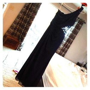 David's Bridal Navy blue dress